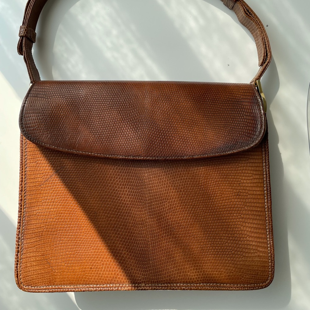Vintage Gucci reptile leather bag